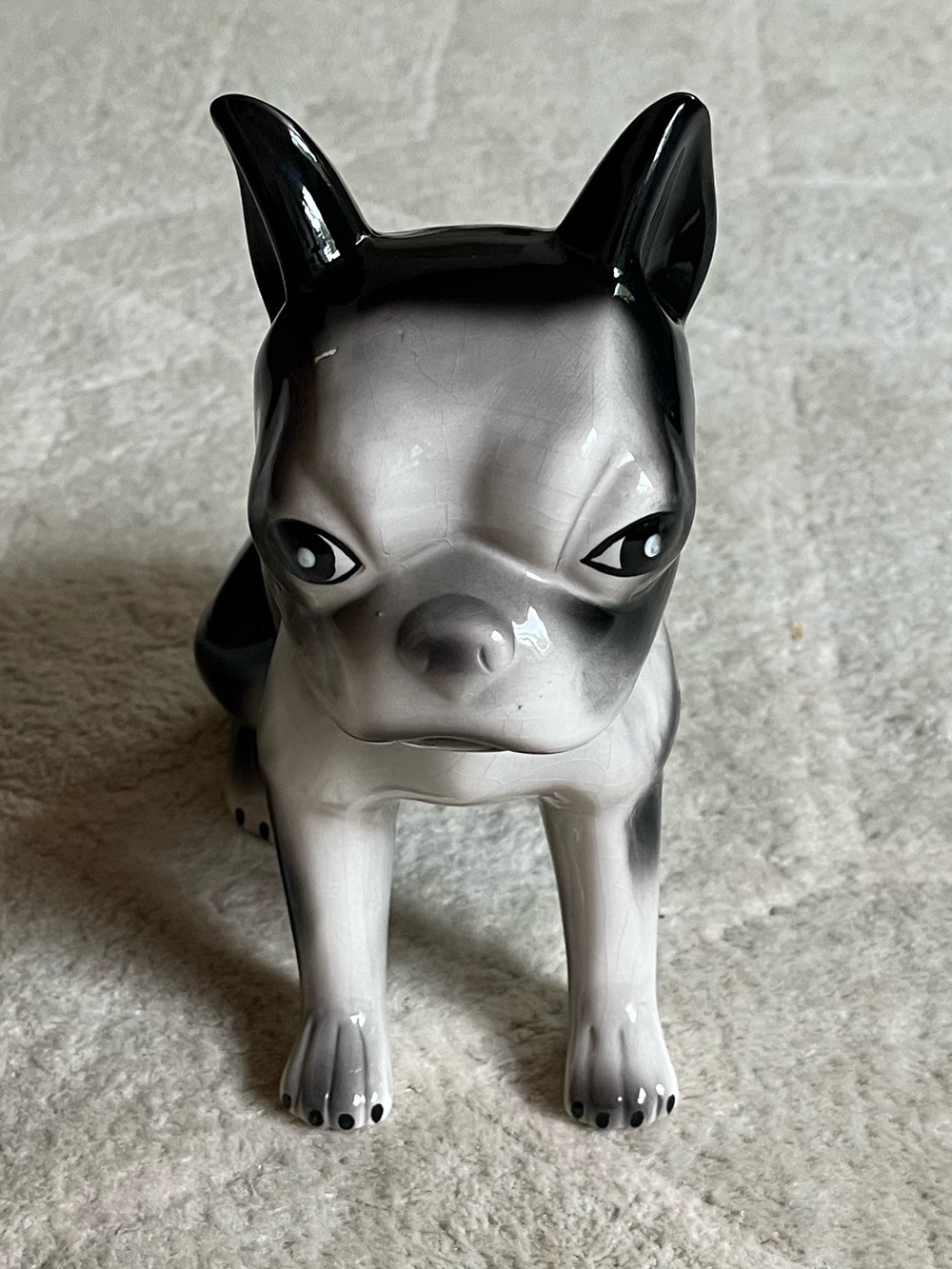Rare Vintage Anthropologie Boston Terrier Bank